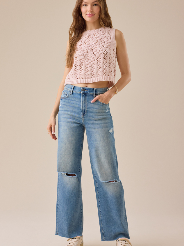 Rollins Straight Leg Jeans Detail 5 - ARULA