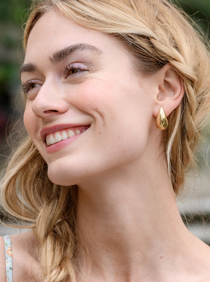 Nugget Hoop Earrings - ARULA - 