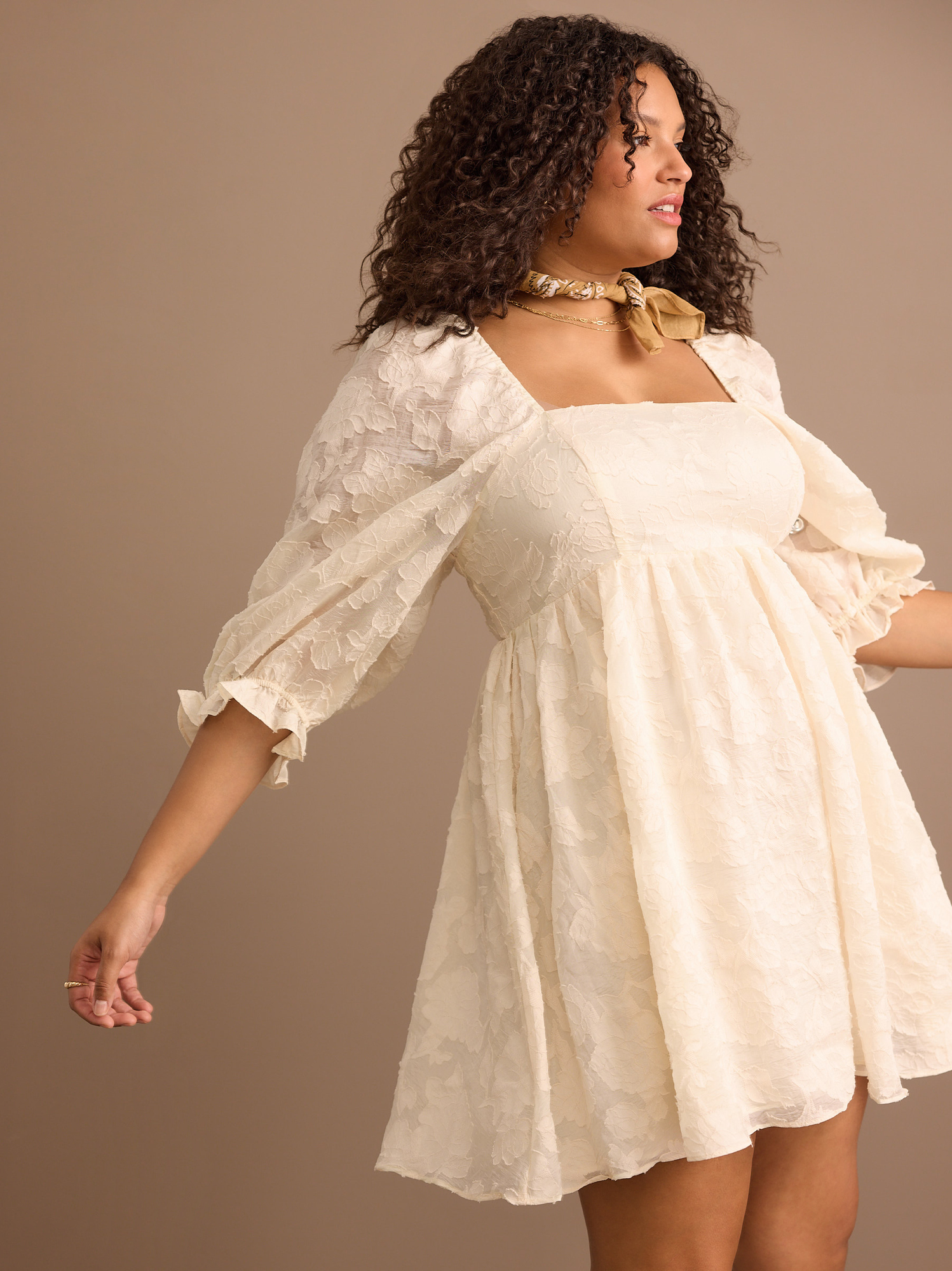Ivory babydoll dress shop