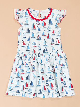 Maris Sailboat Tee Dress by Mud Pie - ARULA - 