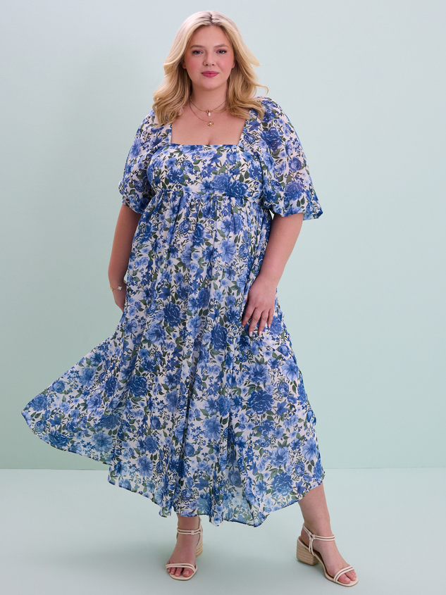 Delilah Floral Maxi Dress Detail 2 - ARULA