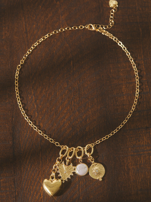 Heart Cluster Charm Necklace - ARULA - 