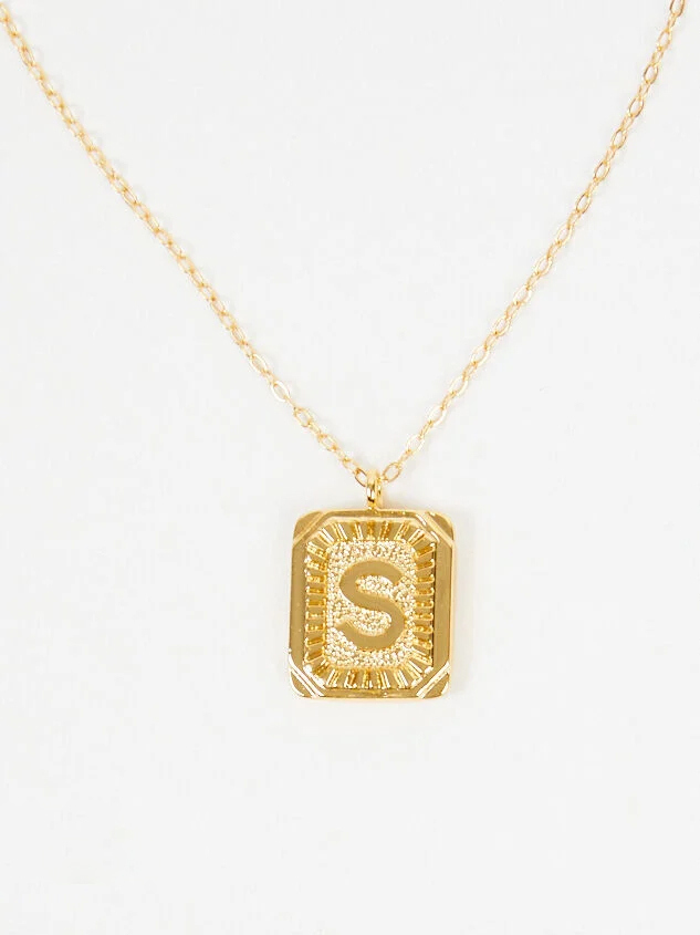 Alphabet Pendant Necklace Charms Gold Letter D | Color: Gold | Size: Os | Dressedbystar's Closet