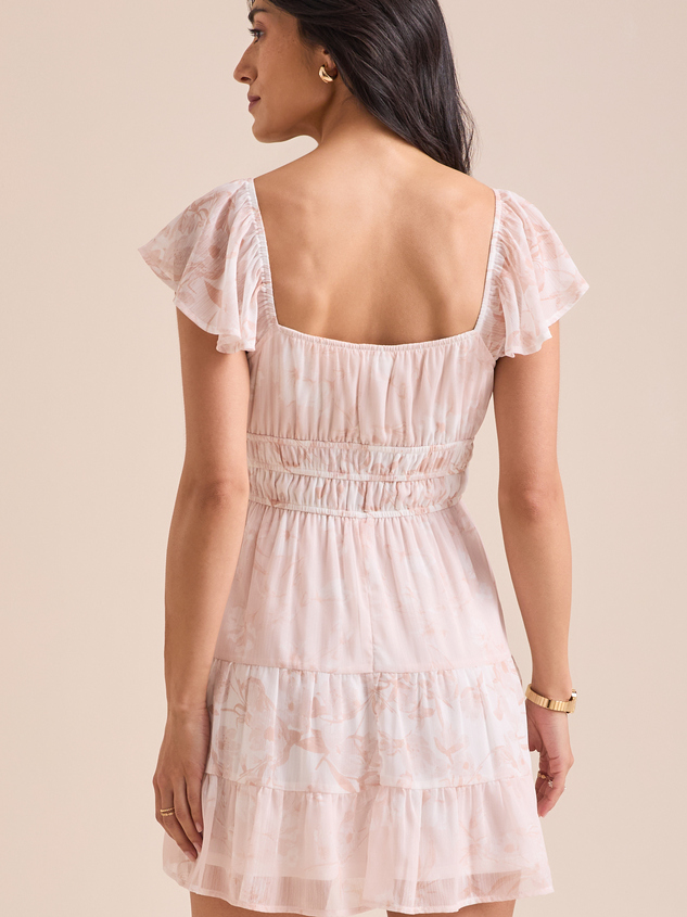 Marisa Floral Mini Dress Detail 4 - ARULA
