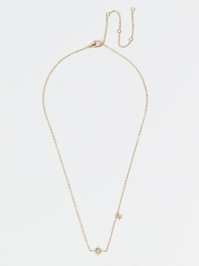 18k Gold Starburst Necklace Detail 2 - ARULA