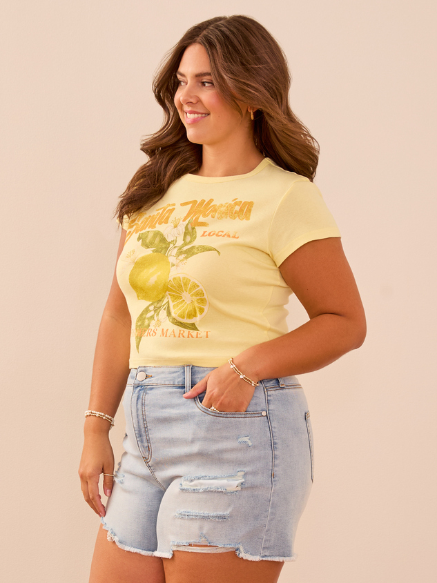 Santa Monica Baby Tee Detail 3 - ARULA
