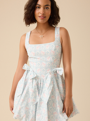 Nora Bow Mini Dress - ARULA - 