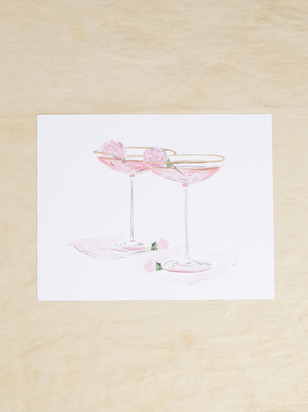 Cheers Martini Print - ARULA