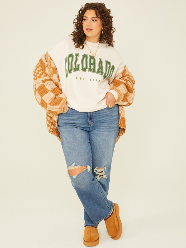 Colorado Fleece Sweatshirt Detail 2 - ARULA