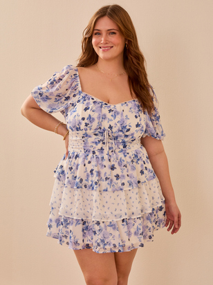 Mia Floral Mini Dress - ARULA