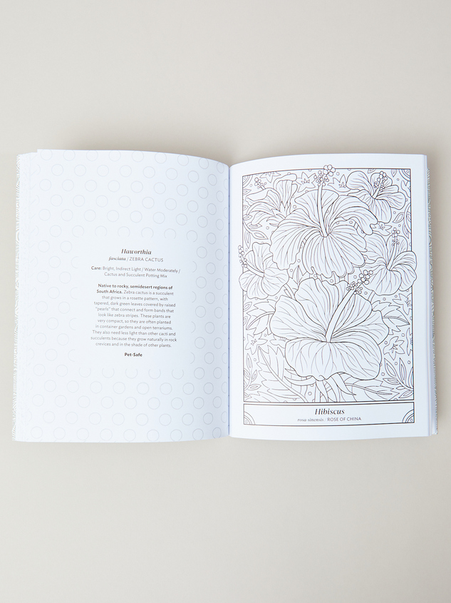 The Happy Houseplant Coloring Book Detail 2 - ARULA