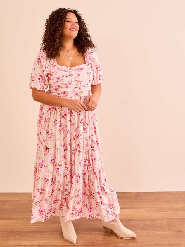 Wilow Floral Maxi Dress Detail 3 - ARULA