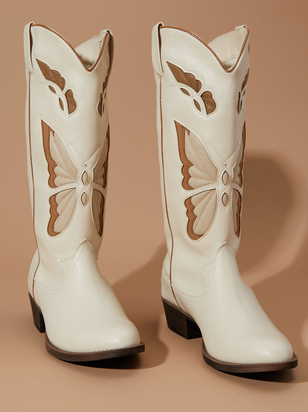 Monarch Butterfly Cut Out Boots - ARULA