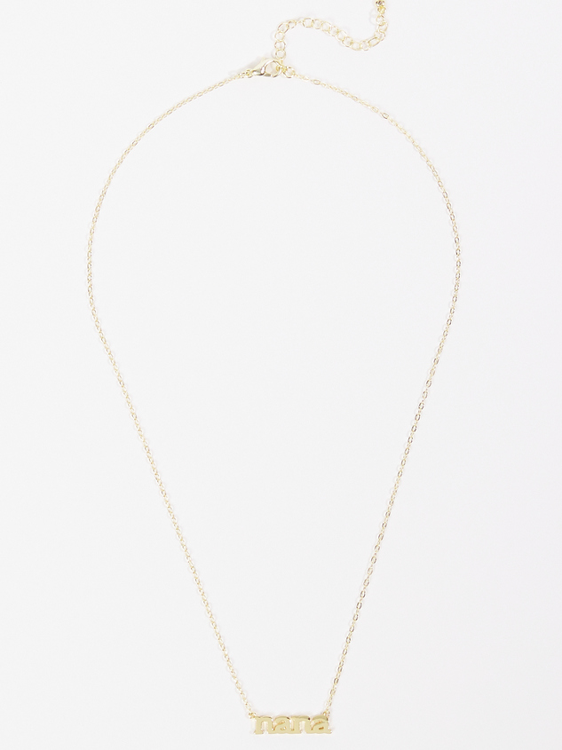 18K Gold Nana Charm Necklace Detail 2 - ARULA