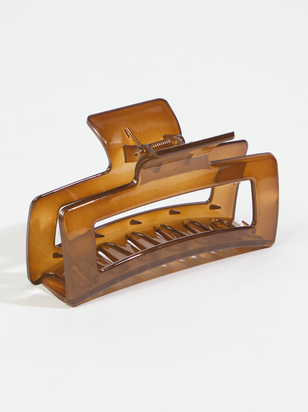 Emily Box Claw Clip - Brown - ARULA