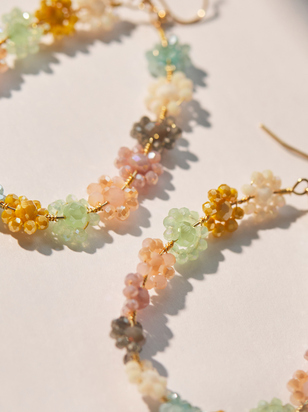 Pastel Flower Teardrop Dangle - ARULA