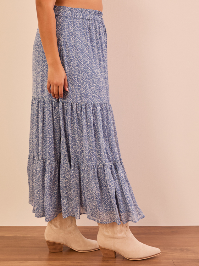 Kassidy Floral Midi Skirt Detail 4 - ARULA