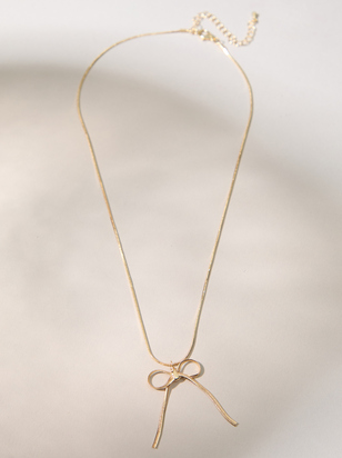 Dainty Bow Necklace - ARULA