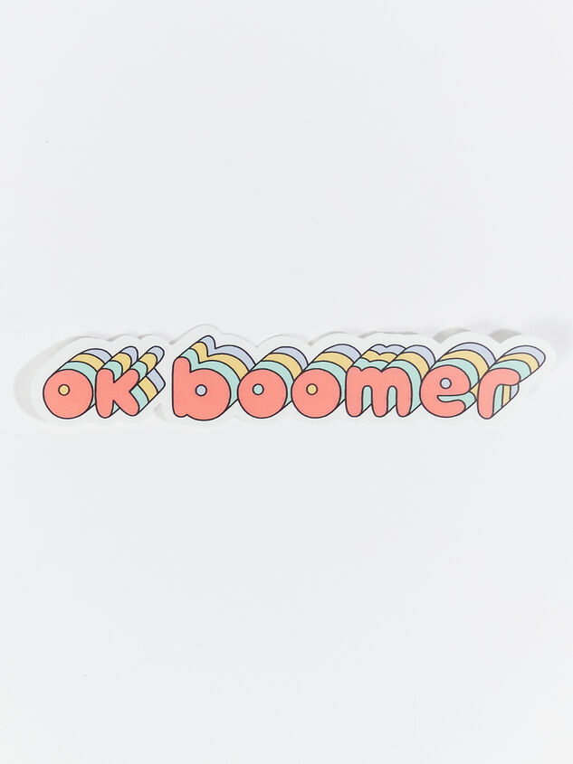Ok Boomer Sticker Detail 1 - ARULA