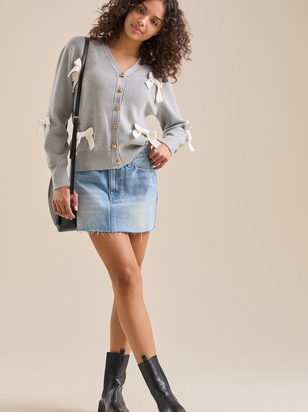 Macey Denim Mini Skirt - ARULA - 