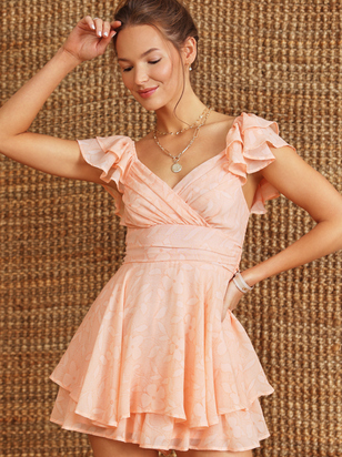 Lainey Double Layered Romper - ARULA - 