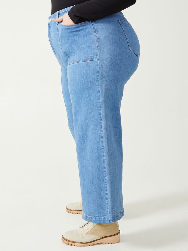 Alani Incrediflex Wide Leg Jeans Detail 4 - ARULA