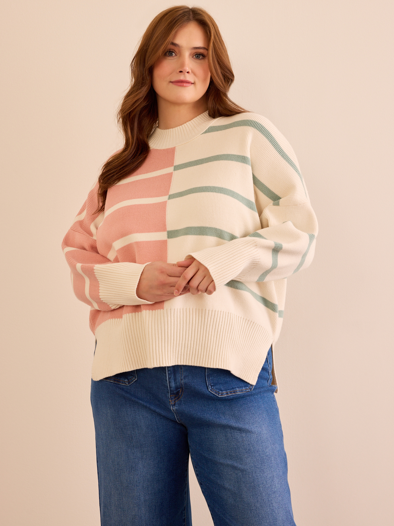 Colorblock Striped Sweater Colorblock Striped Sweater