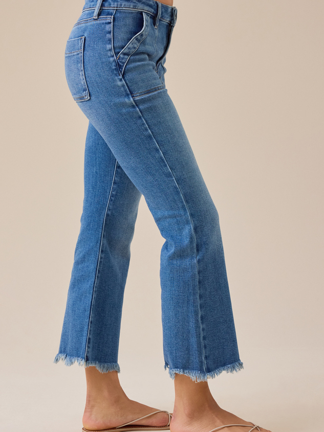 Jaylyn Front Pocket Crop Jeans Detail 4 - ARULA