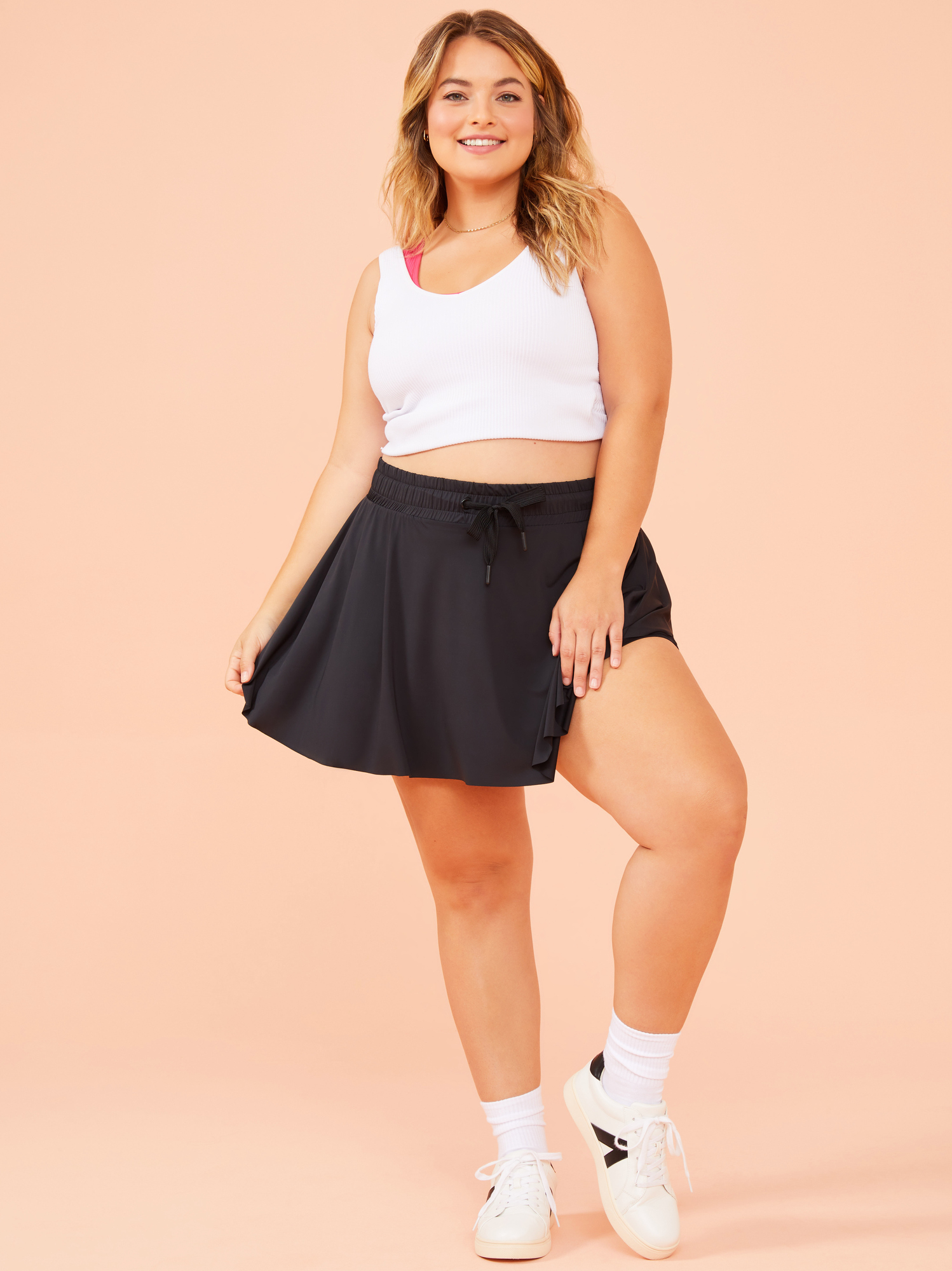 Tennis Skirt in Black | Arula