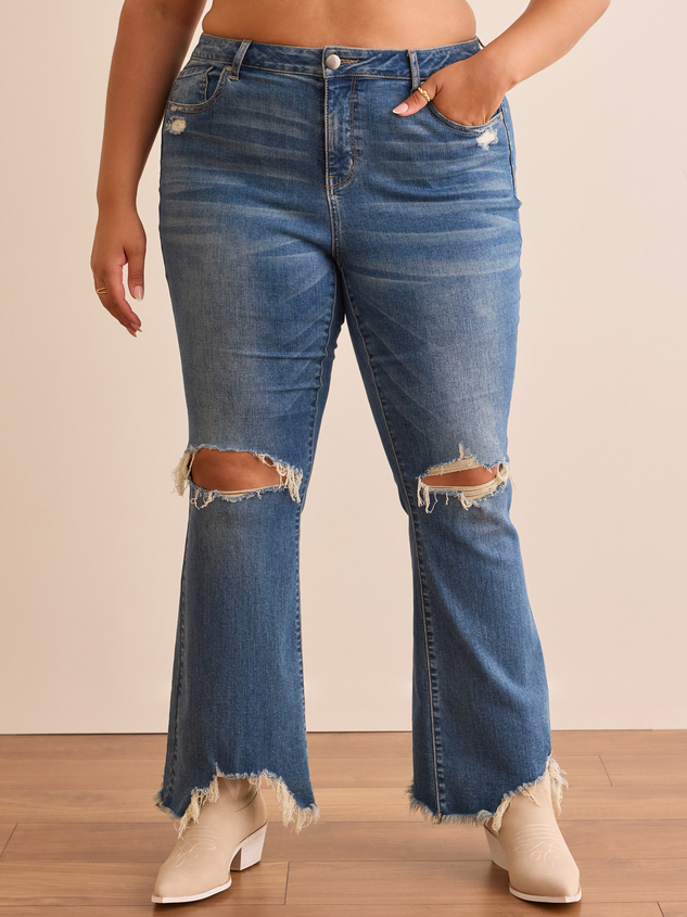 Cory Incrediflex Bootcut Jeans Detail 3 - ARULA