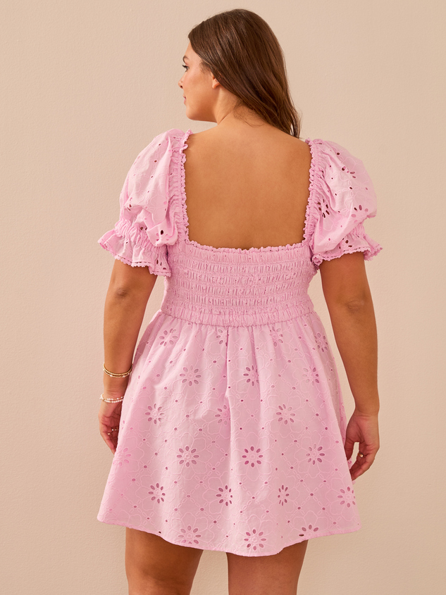 Adeline Mini Dress Detail 6 - ARULA