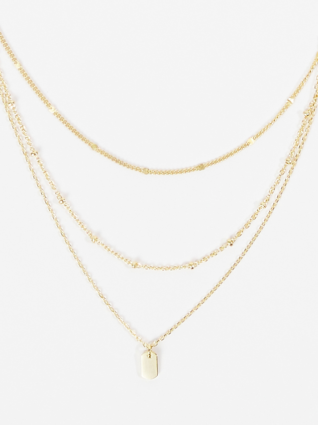 Layered Dainty Necklace Detail 2 - ARULA