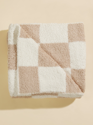 Checkered Plush Blanket - ARULA