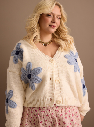 Teagan Flower Cardigan - ARULA