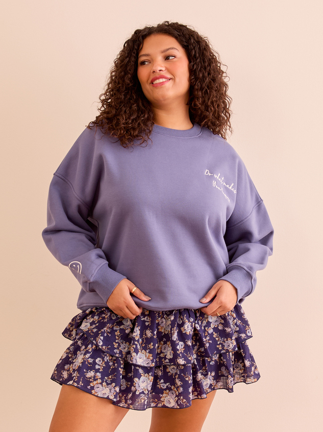 Midnight Floral Smock Top Skirt Detail 2 - ARULA