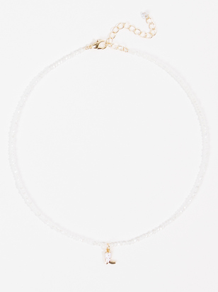 Dainty Beaded Cowboy Boot Pendant Necklace - ARULA