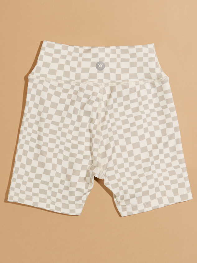 Lanie Checkered Biker Shorts by Play X Play Detail 2 - ARULA