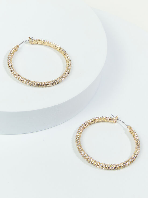 Gold Crystal Hoops - ARULA