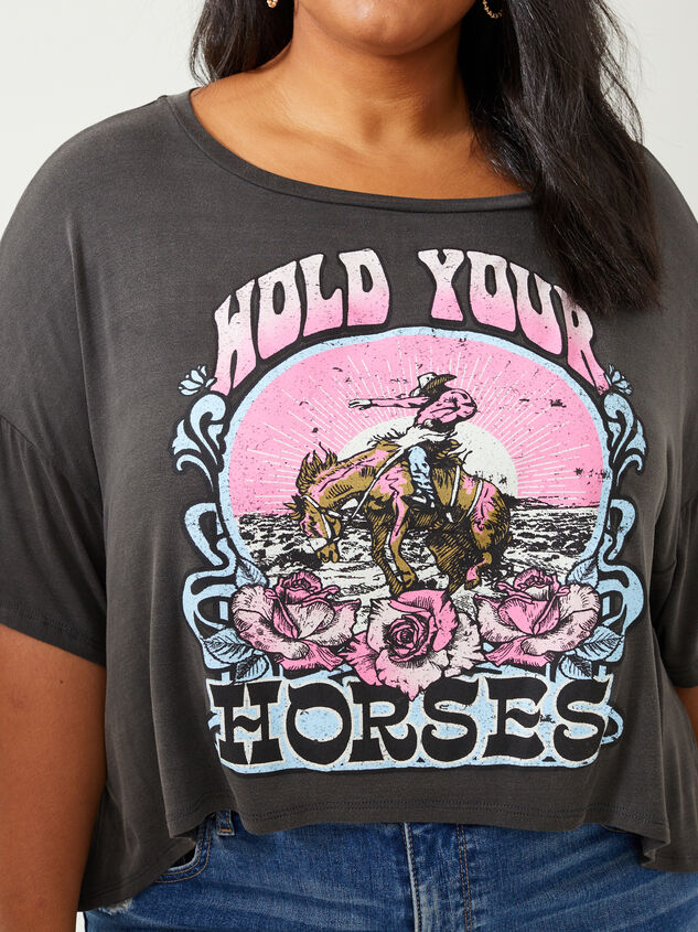 Hold Your Horses Tee Detail 4 - ARULA