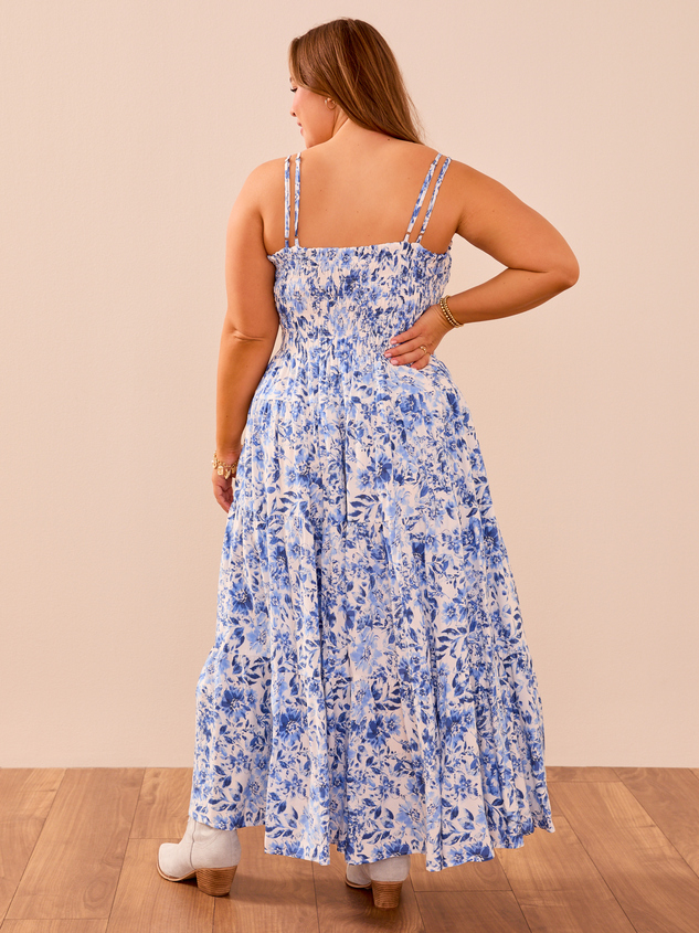Kendall Floral Maxi Dress Detail 6 - ARULA