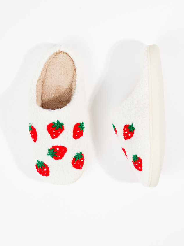Strawberry Slippers Detail 2 - ARULA