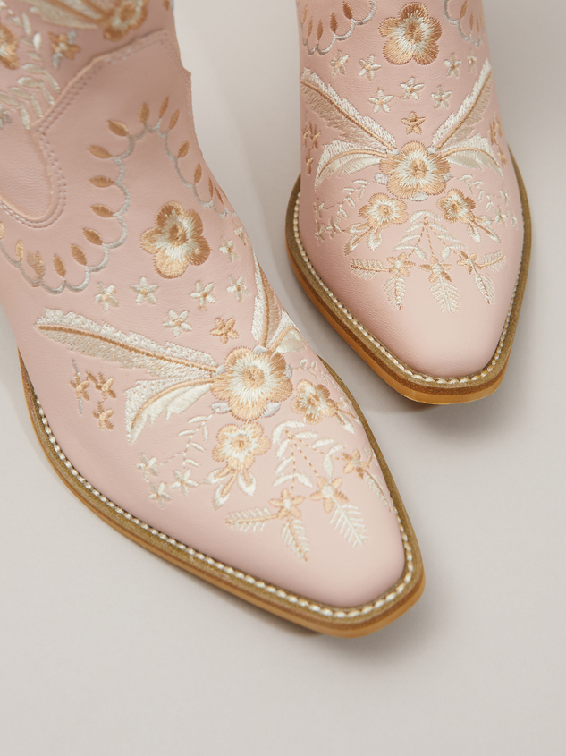 Corral Embroidered Western Booties Detail 2 - ARULA