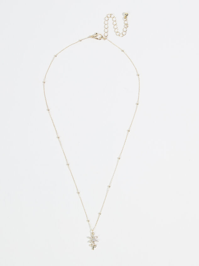Crystal Daisy Necklace Detail 2 - ARULA