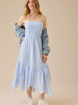 Alyssa Striped Midi Dress - ARULA