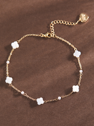 Clover Charm Anklet - ARULA - 