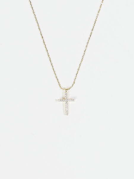18k Gold Cross Necklace - ARULA