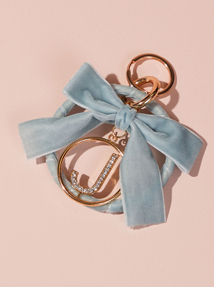 Velvet Monogram Keychain - J - ARULA