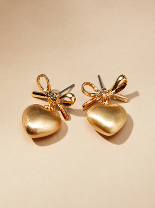 Belle Heart Dangle Earrings - ARULA