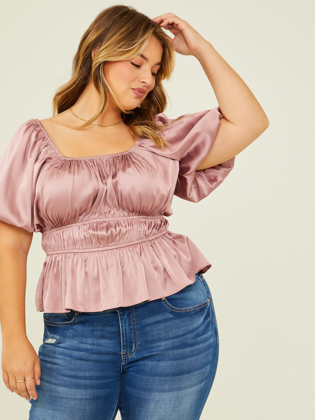 Millie Satin Top - ARULA