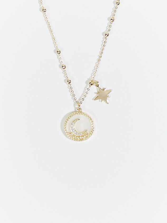 Moon Medallion Necklace - ARULA
